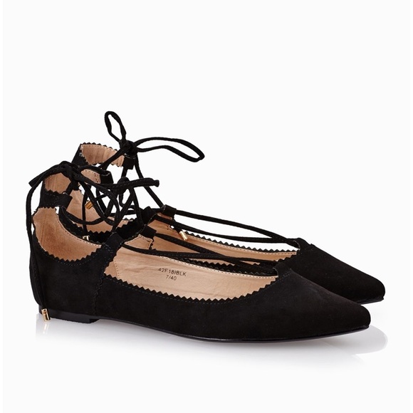 Topshop Ghillie Lace Up flats - Picture 3 of 8